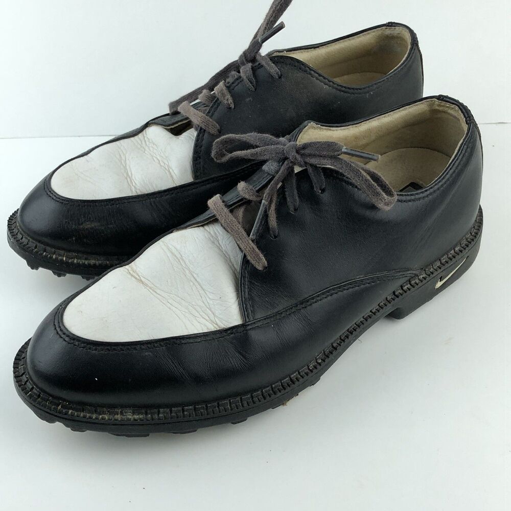 NIKE Bella Last Leather Golf Shoes Brown White 192059-011 US 6 EU 36.5 SH3